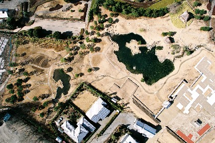 南東庭園整備状況（空中写真）2