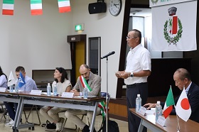 【第12次チェルタルド市青年使節団】新井理事長挨拶
