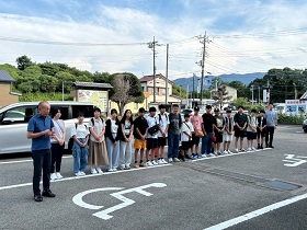 【第19次チェ市訪問甘楽町研修団】出発式2