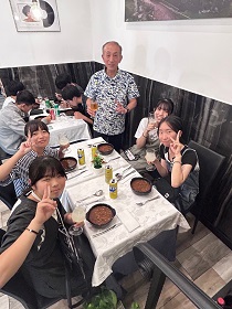 【第19次チェ市訪問甘楽町研修団】0827　夕食1
