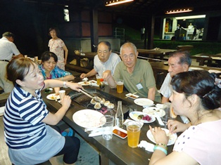 お別れ夕食会にて