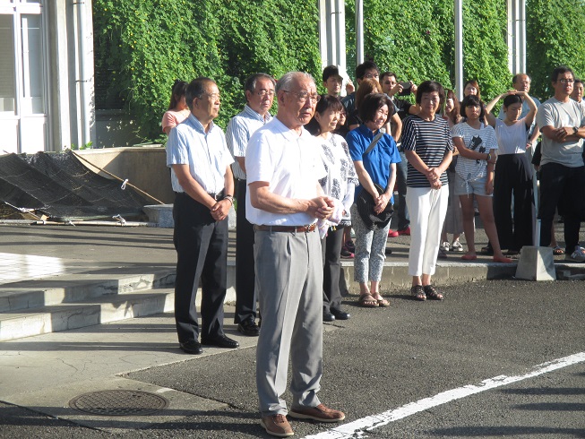 【第17次チェ市訪問甘楽町研修団】出発式・町長