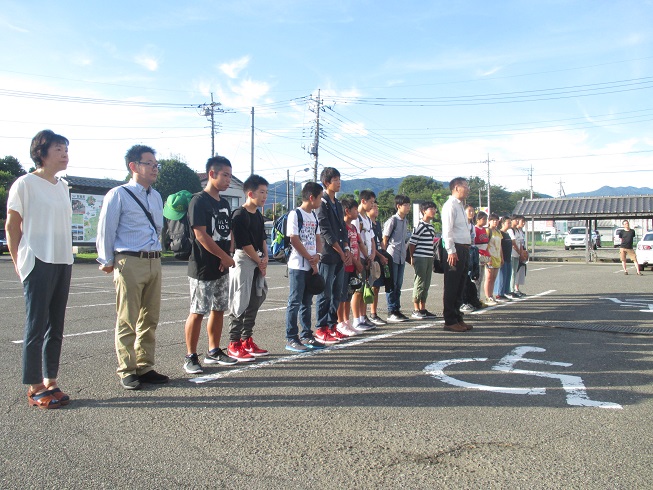 【第17次チェ市訪問甘楽町研修団】出発式・団長挨拶