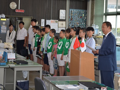 【第10次ハル市受入】事務室にて挨拶