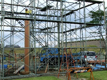 鏡柱の「光付け」1