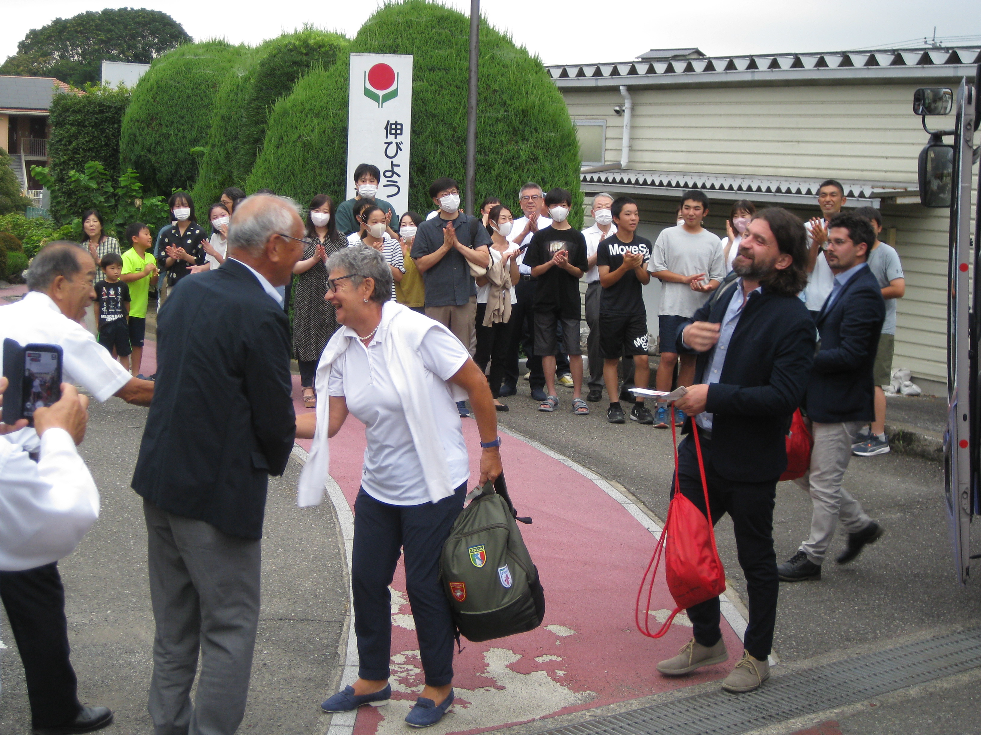 使節団来町！茂原町長出迎えました