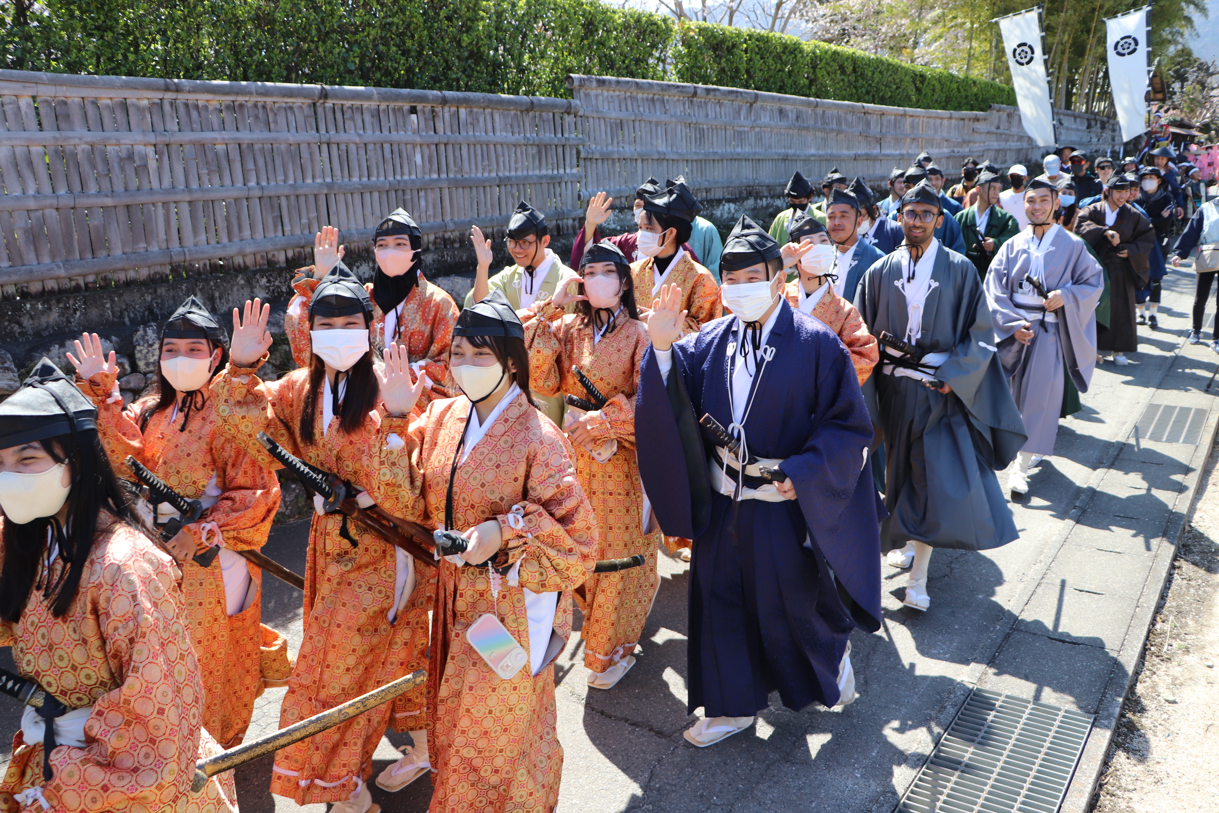 外国人武者のみなさん　似合ってますネ…