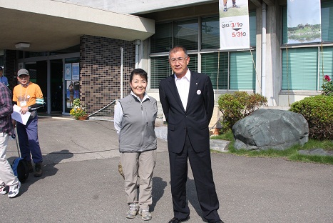 今井通子さんと町長