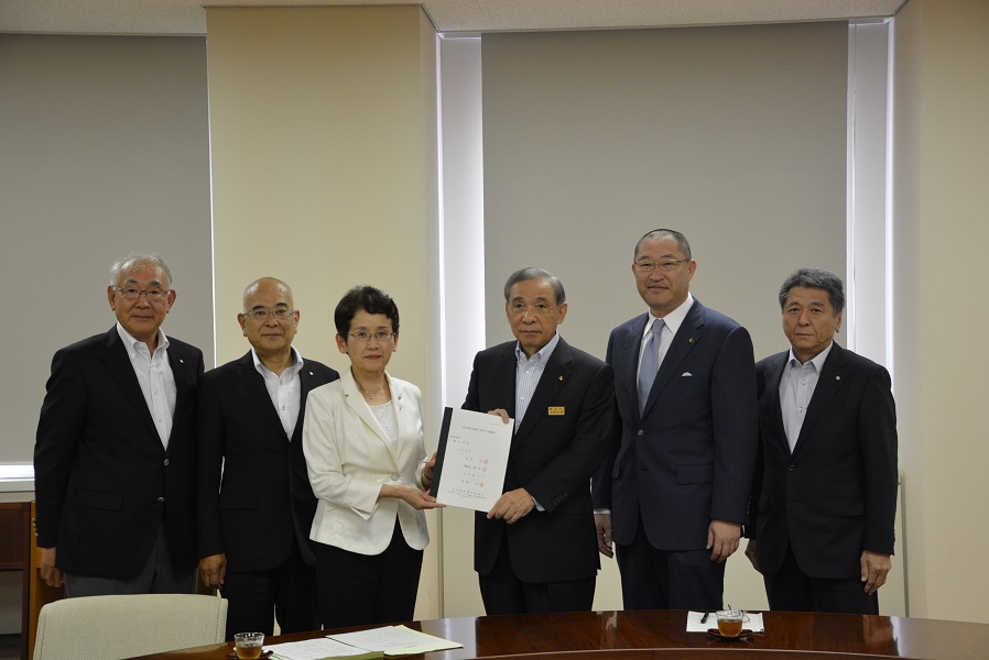 各市町村長と大澤知事