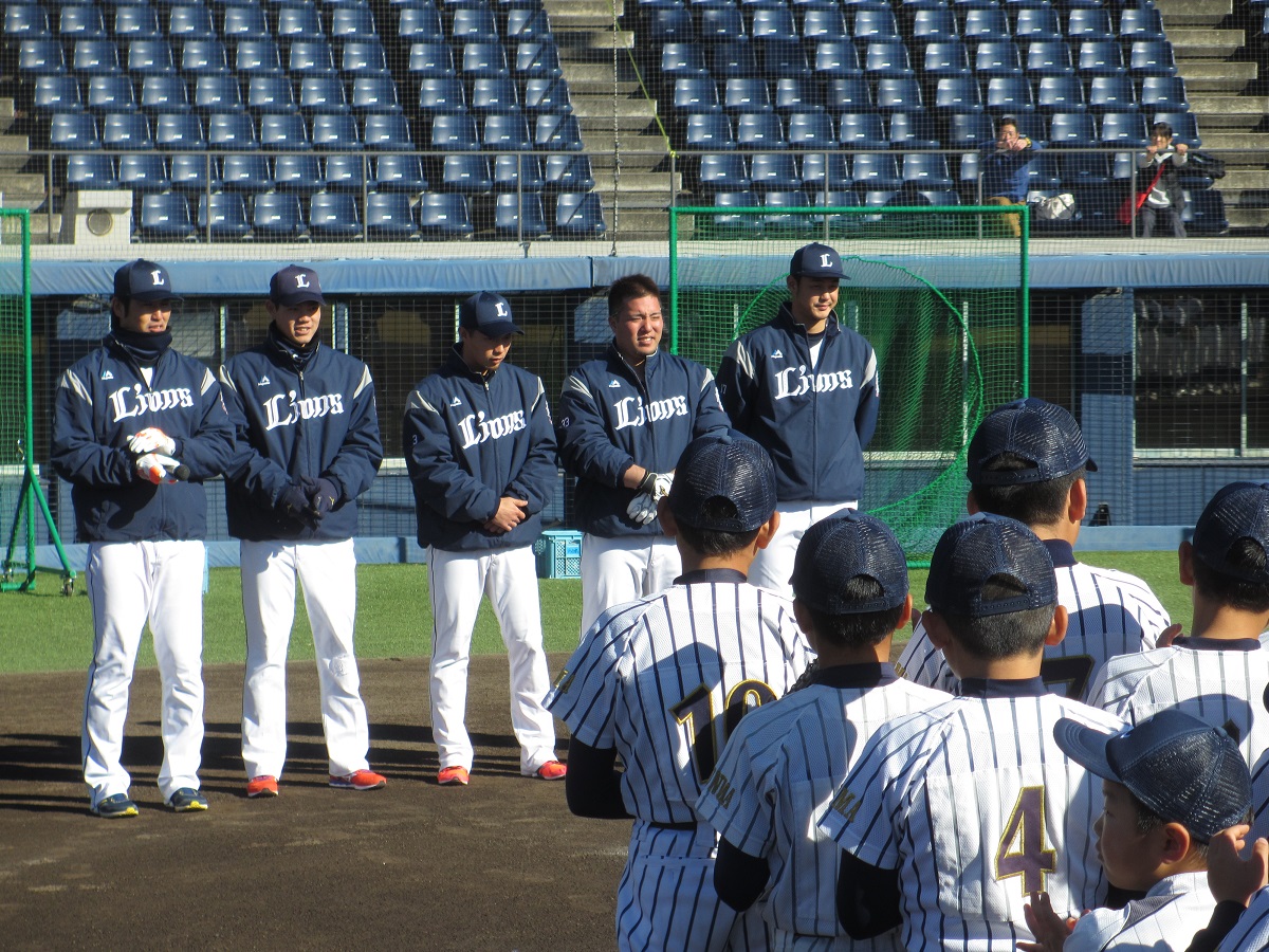 指導してくださる選手の皆さん