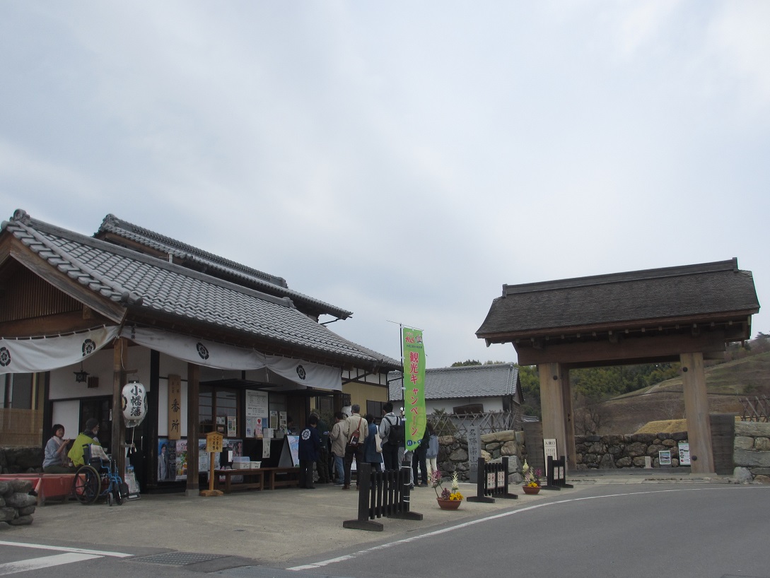 観光客で賑わう楽山園