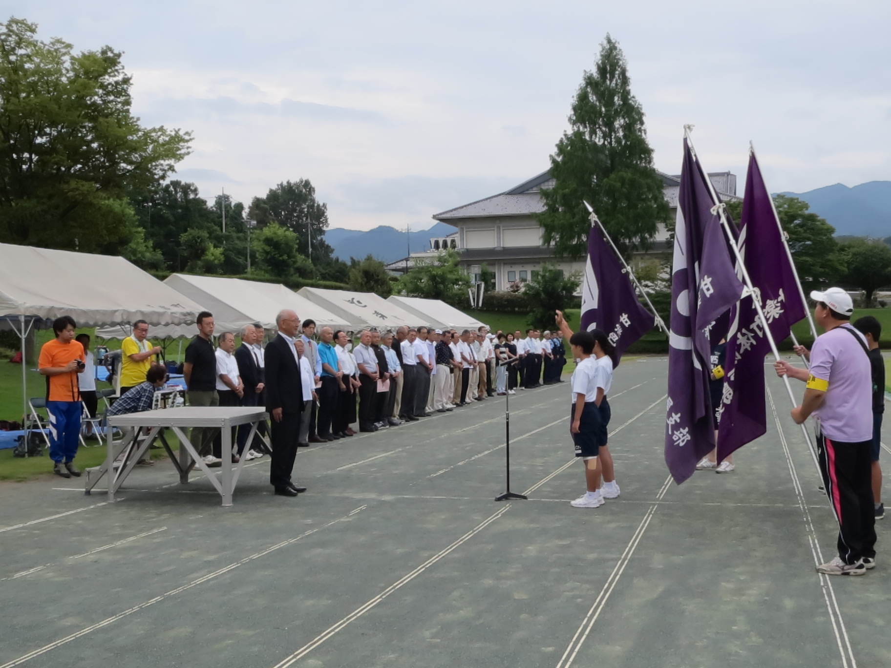 中学生選手の心のこもった宣誓