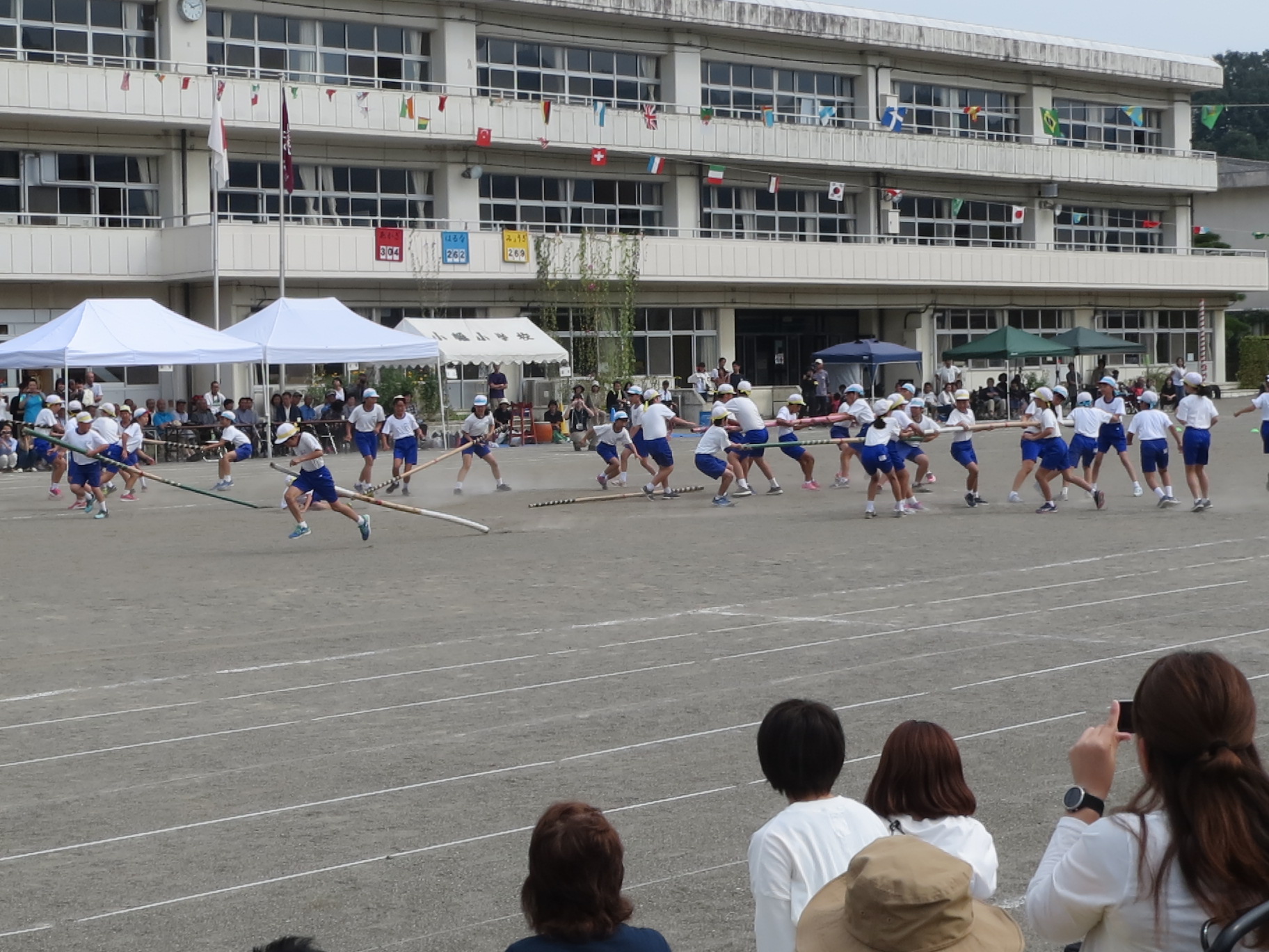 こちらは「棒引き」の様子、力強さが伝わります