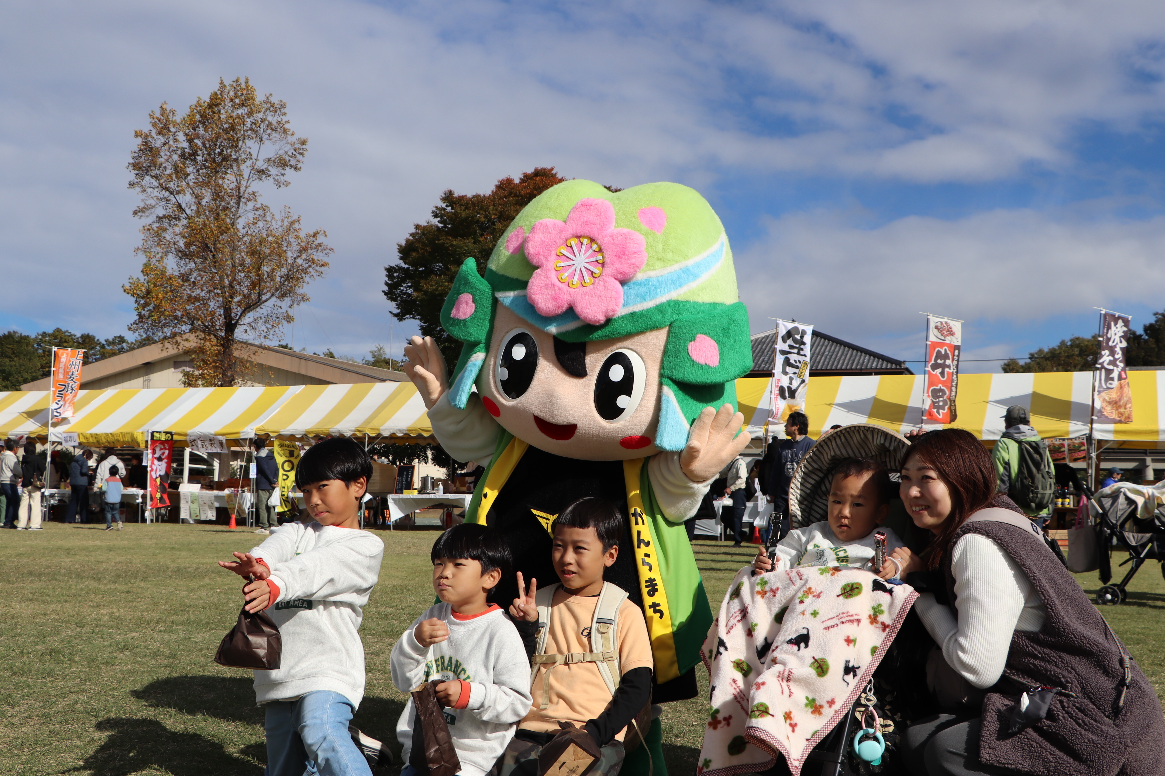 かんらちゃんと記念撮影