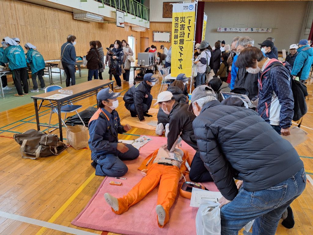 甘楽分署による心肺蘇生体験