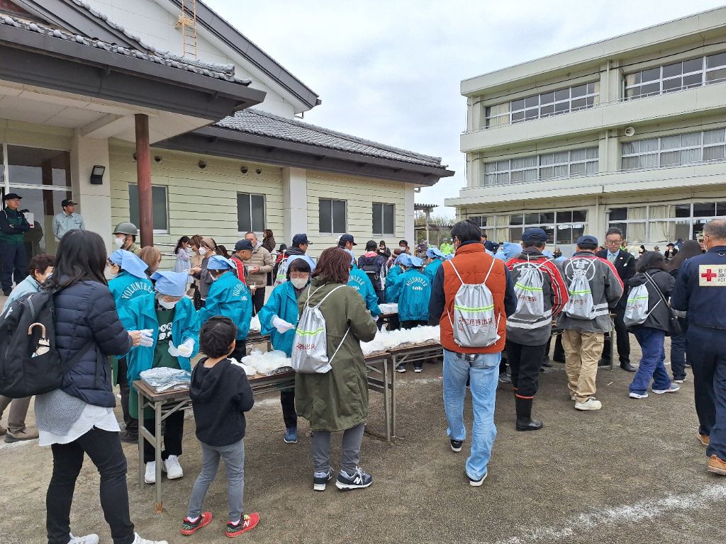 炊き出し配食訓練